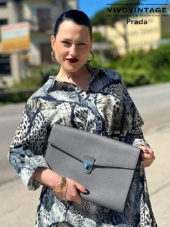 Clutch Prada saffiano