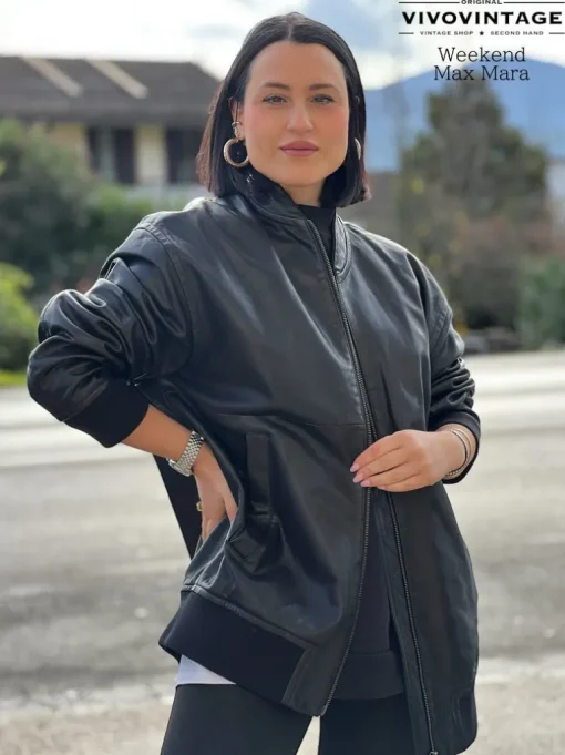 Giacca in pelle Weekend Max Mara