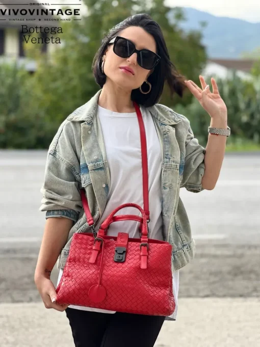 Satchel Bottega Veneta intrecciata