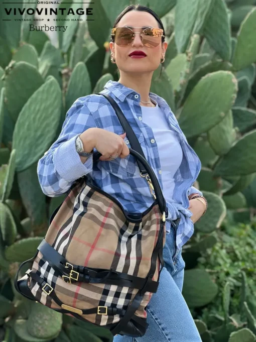 Shopper Burberry con tracolla
