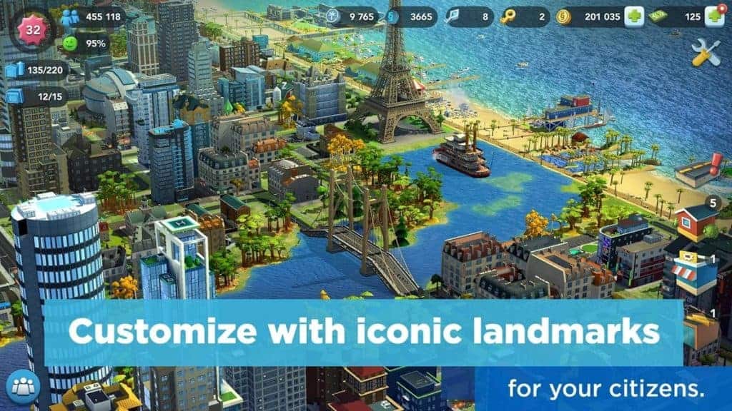 SimCity BuildIt mod apk gameplay