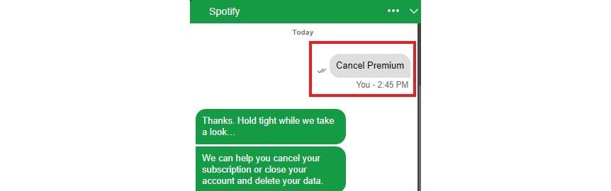 Delete spotify premium account 